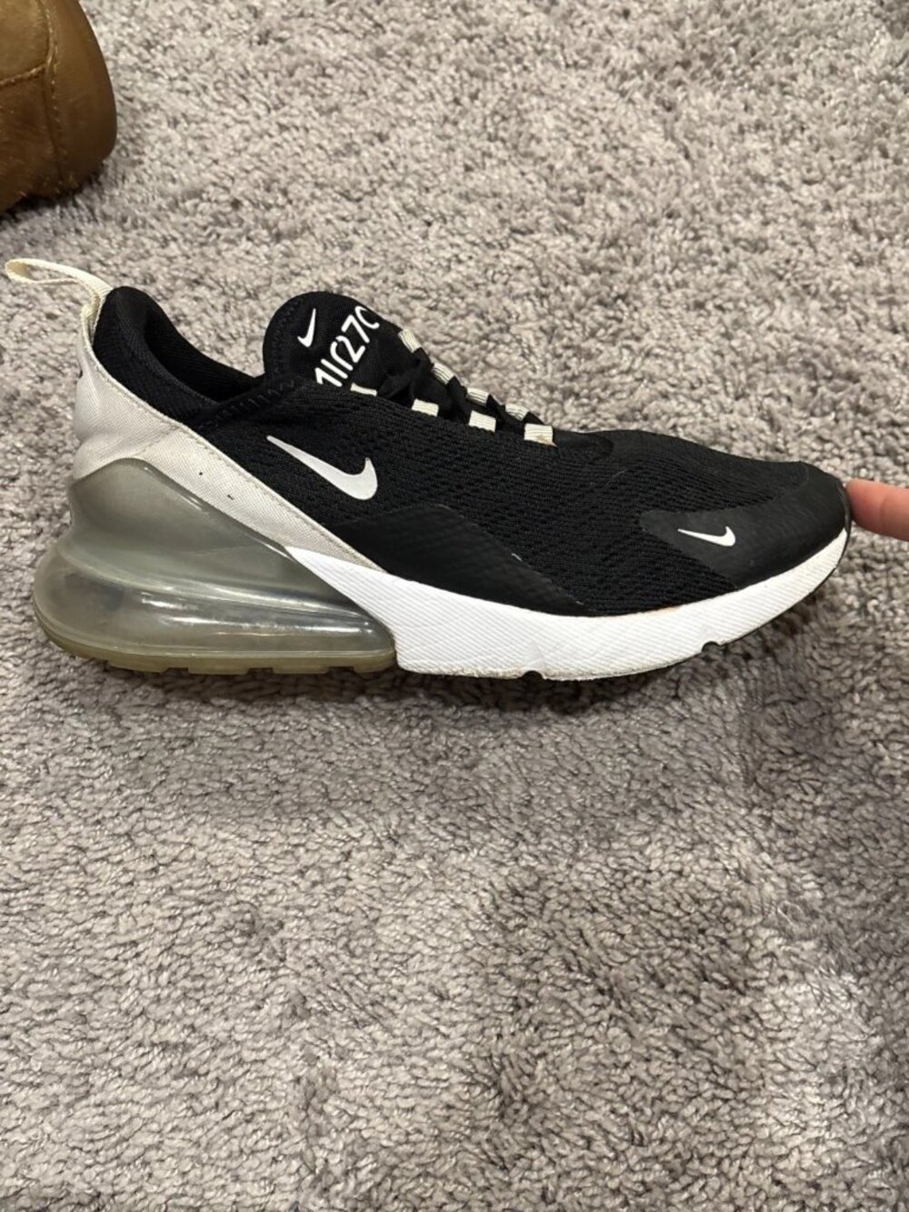 Nike Air Max 270 Black White Platinum AH6789-013 Women’s Size 9